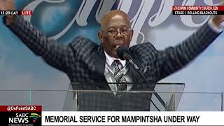 Memorial service for Mampintsha underway [upl. by Beller]