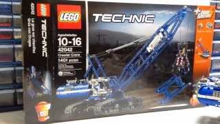 LEGO Technic Crawler Crane Review Set 42042 [upl. by Anaiviv]