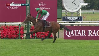 Easy French Derby winner Vadeni with a devastating success in the Qatar Prix du Jockey Club [upl. by Cal]