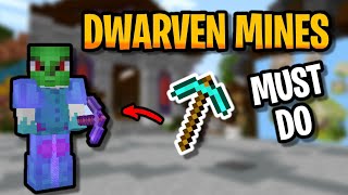 5 Useful Tips for NEW Dwarven Mines Hypixel Skyblock Guide [upl. by Antipas]