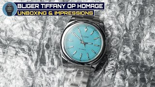 Bliger OP Homage Unboxing amp Impressions  Lovely Blue Dial [upl. by Mcquade]