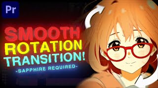 Smooth Rotation TRANSITION Tutorial  Premiere Pro for AMVsedits [upl. by Rozalin]