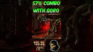 Takeda 57 Combo with Goro 🔥 mk1 mortalkombat takeda [upl. by Monia]