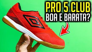 Melhor CUSTOBENEFÍCIO de 2021 🤔 Analisei a chuteira futsal Umbro Pro 5 Club IN [upl. by Gabrielson351]