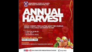 COMMUNIONANNUAL HARVEST amp THANKSGIVING SERVICE FIRST SERVICE  01122024 [upl. by Enihpesoj]