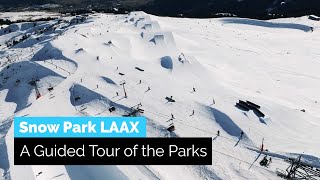 A Tour Through LAAX Snow Parks [upl. by Ambrogino]