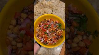 Easy 3 Bean Salad High Protein 💜 [upl. by Kerek]