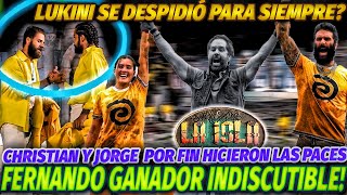 Fernando Ganador indiscutible Jorge y Christian salen en paz y Lukini se despide para siempre [upl. by Akinad]