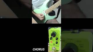 FLAMMA FC05 CHORUS amp FLANGER DEMO 39 USD Budget Mini Pedal gear guitarpedals [upl. by Junina345]