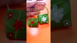 Mango leaf bag shorts youtubeshorts art diy mangoleaf painting [upl. by Croix437]