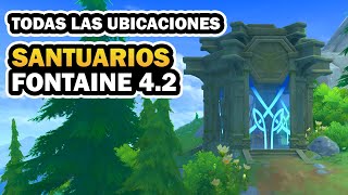 ✨LOCALIZACION DE TODOS LOS SANTUARIOS  Y COMO CONSEGUIR LLAVES   GENSHIN IMPACT 42  FONTAINE [upl. by Atteugram526]