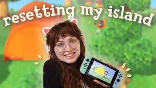 Why I chose to RESTART my ACNH island lets play pt 1 [upl. by Inaj]