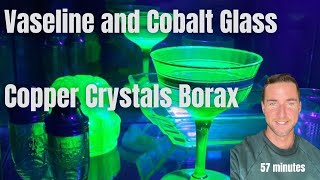 Vaseline Cobalt Glass Copper Healthy ways Crystals and Borax [upl. by Lyrahc]