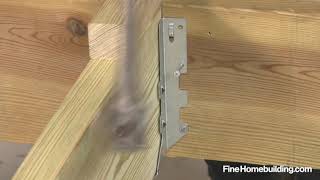 How to Install a Joist Hanger [upl. by Dallis497]