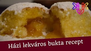 Házi bukta recept  Lekváros bukta és mogyorókrémesbanános bukta készítése otthon [upl. by Zuleika280]