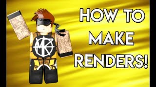 How To Make RENDERS  ROBLOX Tutorial [upl. by Suehtomit280]