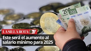 Salario mínimo aumentará 12 en 2025 [upl. by Anayhd587]