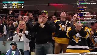 JuJuReacts To Bruins vs Penguins  Full Game Highlights [upl. by Ulphi]