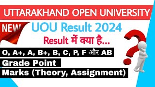 UOU Result 2024  What is Grade O A A B B P C AB amp F BA 1st Year Result UOU  SGPA in UOU [upl. by Concepcion]