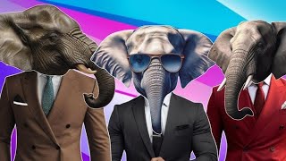 Funny Elephants 16 Coffin Dance Song COVER [upl. by Anirtal]