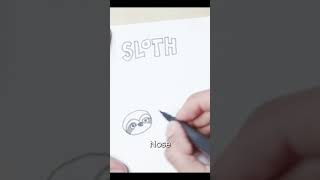 Draw a Sloth  Easy Tutorial [upl. by Enamrahs475]