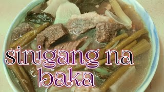 SINIGANG NA BAKA  PANLASANG PINOY [upl. by Cissy]