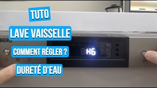 Tuto  Réglage dureté deau Lave Vaisselle 10S44DSAD929C 972744 Valberg [upl. by Miru622]