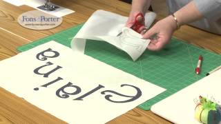 Sew Easy Lesson How to Make Fusible Applique Lettering [upl. by Grigson]