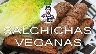 RECETAS VEGANAS  SALCHICHAS SABOR BARBACOA [upl. by Iny]