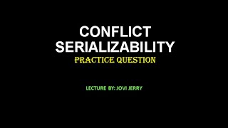 Conflict Serializability Examples  Transactions in DBMS Part 4 [upl. by Wise526]