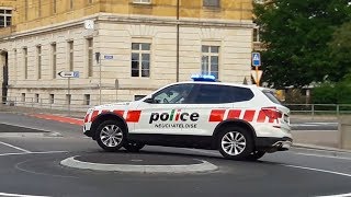 CONDUITE PROFESSIONNELLE BMW X3 de la Police Neuchâteloise en urgence [upl. by Ahsirahc]