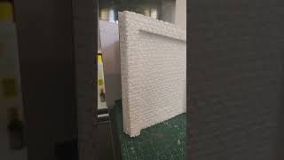 Engraving and plastering Polystyrene for a Retaining Wall  2 [upl. by Bowe493]