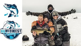 Slaying Walleyes on Winnibigoshish at High Banks Resort MN Feb 2019 [upl. by Ebag]