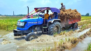 Sonalika Sikandar Tractor Over Load Trolley Stuck in Mud  Sonalika 2Wd Tractor Stunt  Mr Asu 23 [upl. by Vachil639]