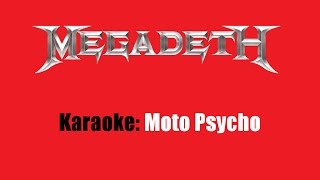 Karaoke Megadeth  Moto Psycho [upl. by Ranzini]