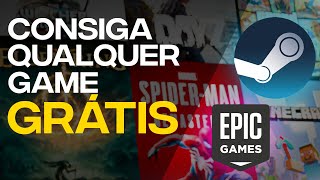 FAÇA ISSO E TENHA QUALQUER JOGO DE GRAÇA 2024 Steam Epic Games [upl. by Ollopa]