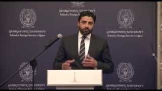 Executive Director Mr Mahmoud Qutub at Georgetown Young Leaders Seminar [upl. by Horwitz]