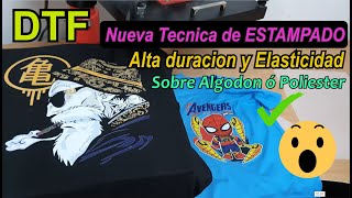 ⭐ DTF  Tutorial y proceso de estampado sobre Algodon⭐ [upl. by Berga350]