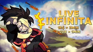 LIVE INFINITA  1 REAL  3MIN E 1 SUB  1MIN Dia 2 [upl. by Llenwad]