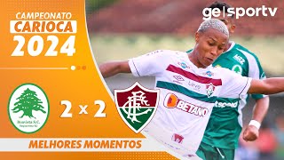 BOAVISTA 2 X 2 FLUMINENSE  MELHORES MOMENTOS  CAMPEONATO CARIOCA 2024  geglobo [upl. by Blaze]