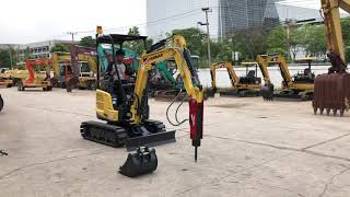 YANMAR ViO17 with breaker [upl. by Atrahc]