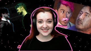 Darkiplier vs Antisepticeye  Warfstache interviews Markiplier Reaction [upl. by Eon]