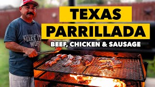 PARRILLADA TEJANA  How to Grill a Texas Size Carne Asada Feast [upl. by Yrrep]