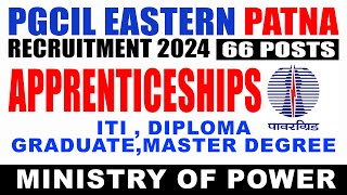 PGCIL Eastern RegionI Apprenticeships 2024  Limited Slots in Bihar amp Jharkhand ⚡I Job Wanter [upl. by Anaujal603]