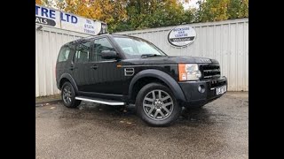 Land Rover Discovery 3 27 TDV6 XS 5 Door 190 BHP Black 2007 [upl. by Edlihtam32]