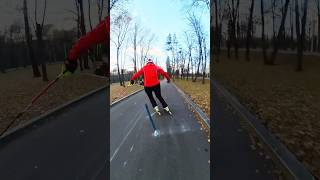 scdclub slalom training on wheels школаоксаныдегтяревой ski skatetoski rolki insta360 slalom [upl. by Tannie440]