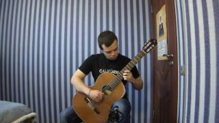 Twin Peaks Theme on Classical Guitar Arrangement by M Tallstrom [upl. by Cathi372]