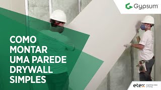 Como montar uma Parede drywall simples [upl. by Gnehp]