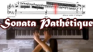 Beethoven Sonata quotPathétiquequot No 8 Op 13  I Grave 1st Movement [upl. by Odrahcir]