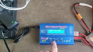 lipo charger i max b6 input voltage error [upl. by Enyawed]